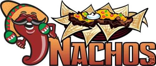 Nachos Chips Mexican Concession Food Sign Decal 14  