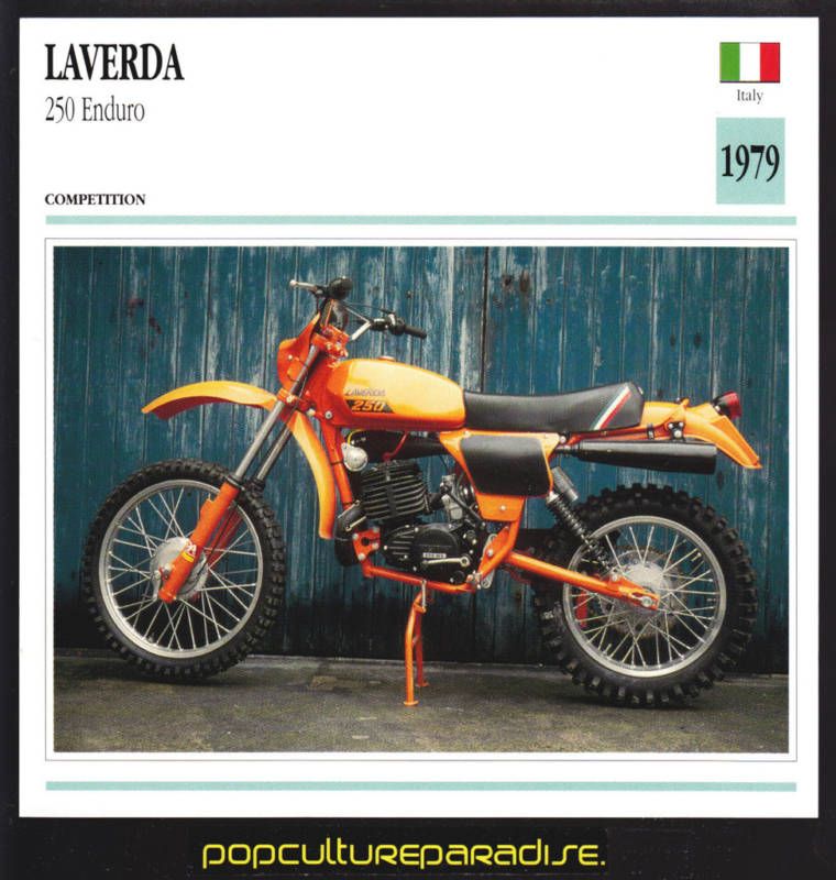 1979 LAVERDA 250 ENDURO MOTORCYCLE Picture ATLAS CARD  