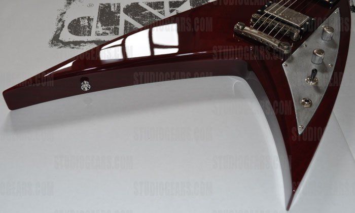   bridge w stop tailpiece 22 xj frets finish see thru black cherry