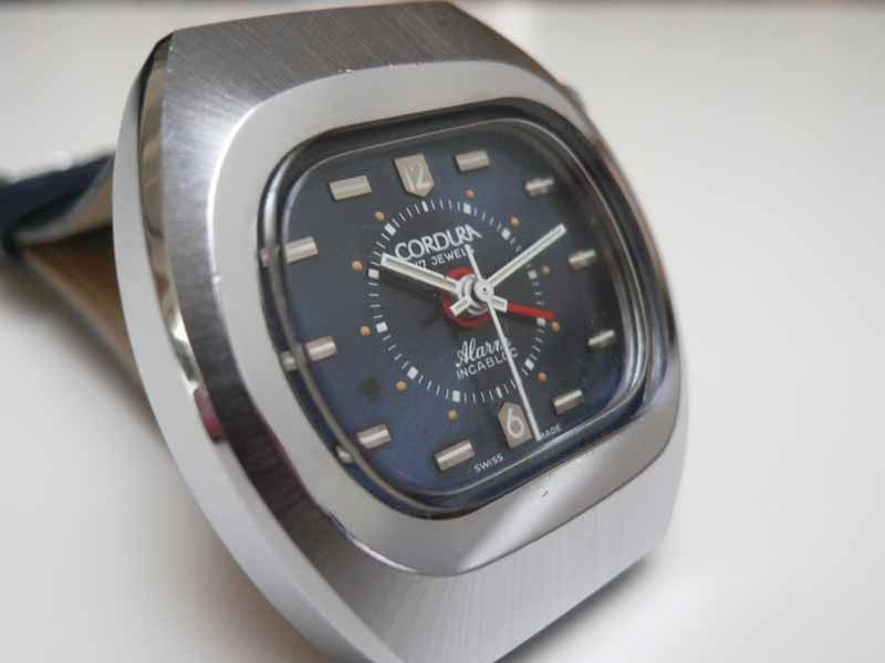 CORDURA [Sicura SA] 60s Swiss Vintage Alarm Watch Mint;  