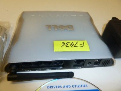 Dell TM 2350 Wireless Broadband Router w Assembly F7436  