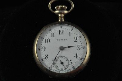 VINTAGE 32MM SWISS LOCUST WATCH CO POCKETWATCH ****  