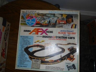   SLOT CARS MODEL MOTORING AURORA AFX SLOT CAR SETS LOT OF 4  