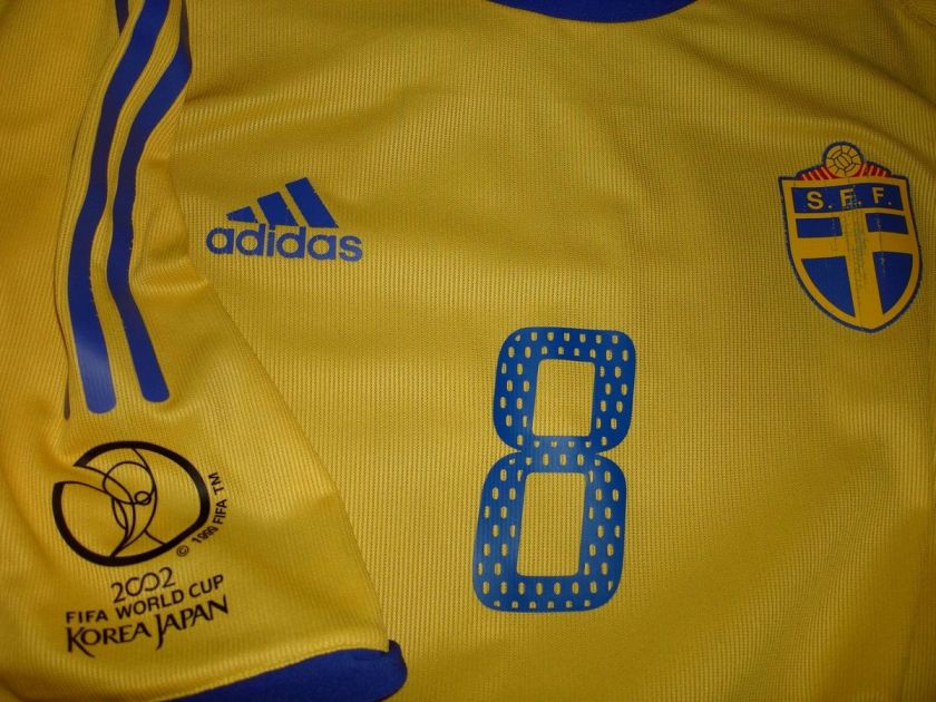 Sweden SVENSSON MATCH WORN SHIRT WC 2002  