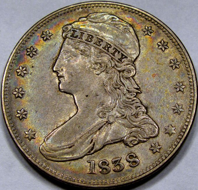   Half Dollar Choice AU++ 100% ORIGINAL with Superb COLOR  