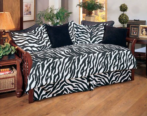 KIMLOR BLACK ZEBRA DAYBED ENSEMBLE  