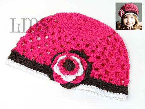 H11 new infant toddler baby girl crochet beanie hat  