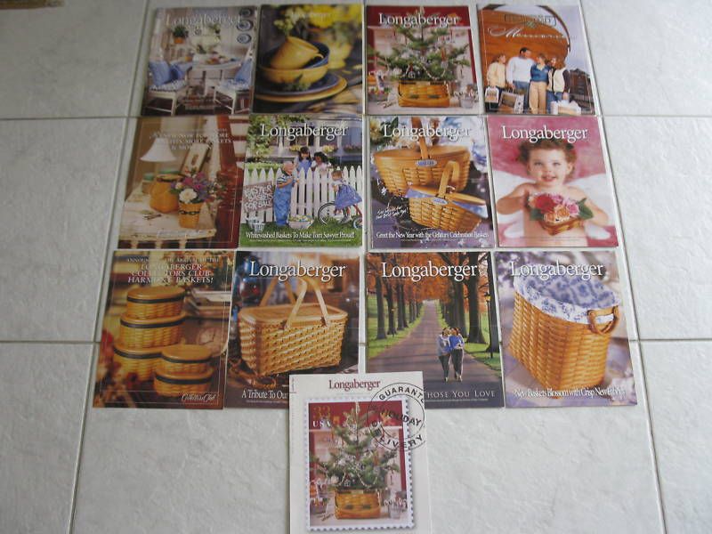 LONGABERGER Lot of 2000 & 2001 Wishlists and Brochures  