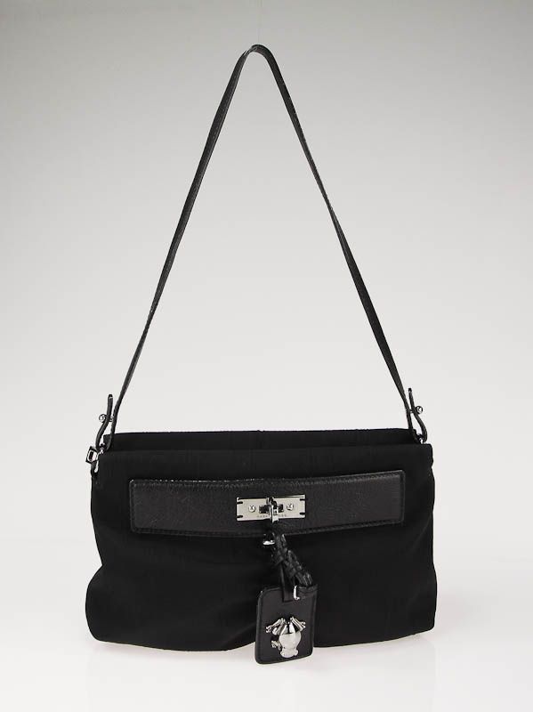 Marc Jacobs Black Nylon Lucky Love Oversized Clutch  