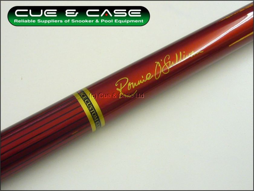 BCE Ronnie OSullivan METALLIC RED 2pc Ash Snooker & Pool Cue with 