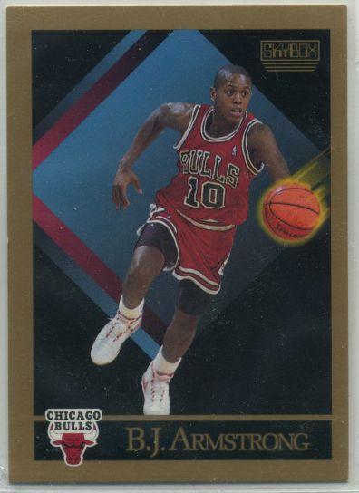 SKYBOX 1990 #37; B.J. Armstrong; Chicago Bulls  