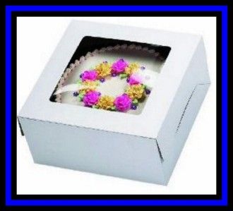 NEW Wilton *WHITE CAKE BOX w/Window   12x12x6 inches*  