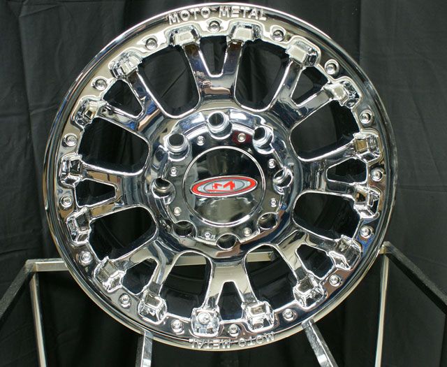 17 x 8 Inch Chrome Moto Metal MO 956 MO956 Wheels Rims  