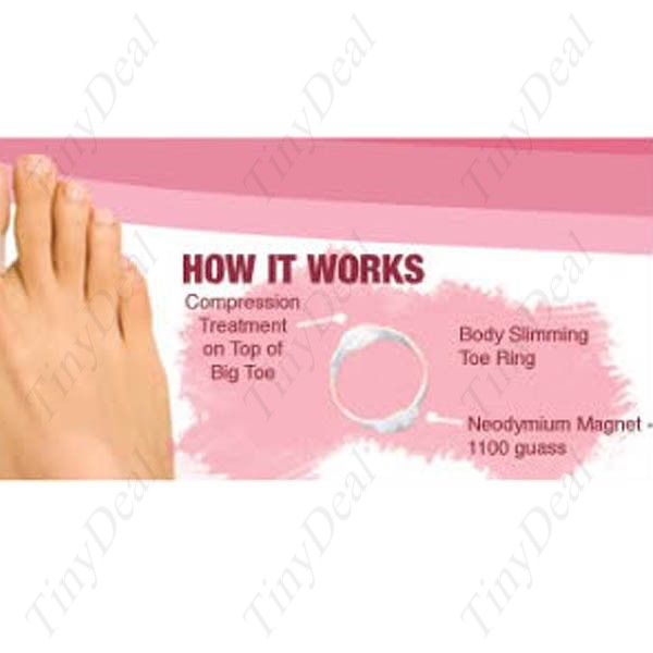 Magnetic Massage Lose Weight Toe Rings HBI 13397  