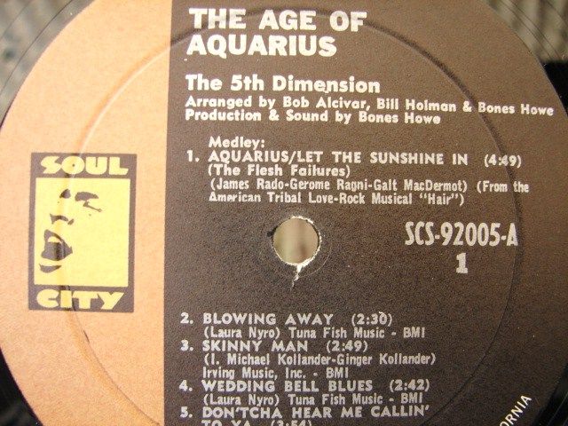 The 5th Dimension Age of Aquarius LP gatefold cover VG+  