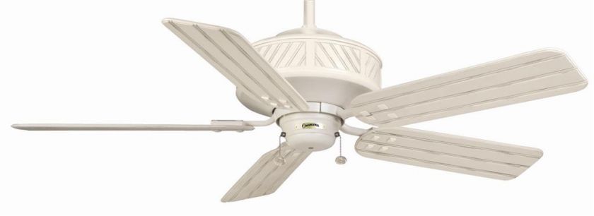 Casablanca 52 Outdoor Ceiling Fan Cottage Classic Wet White C12D9DD 