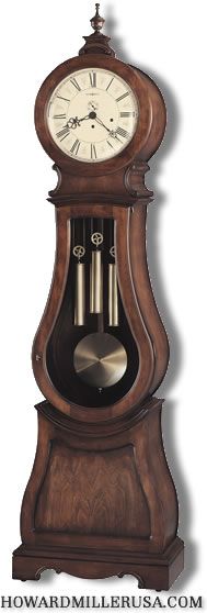 611005 Howard Miller Grandfather floor clock 89 cherry finish design 