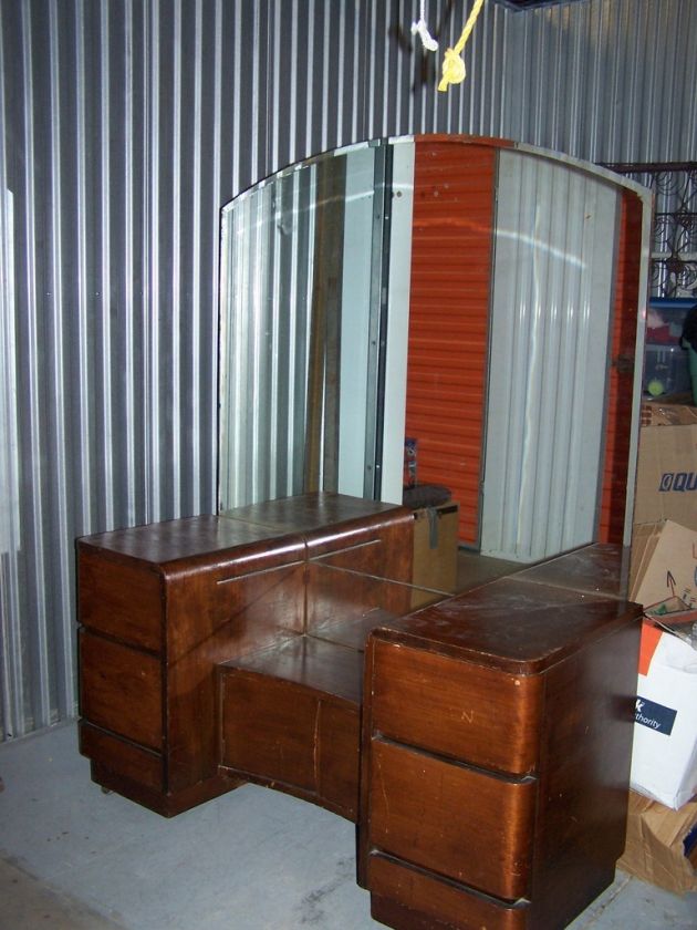 Antique Mirrored Vanity  