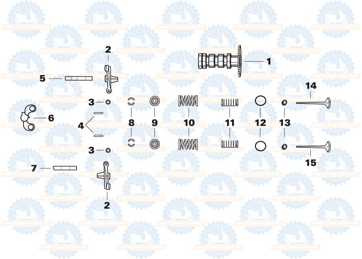 Gas Electric Scooter chinese moped parts Camshaft Vento Phantom Baja 