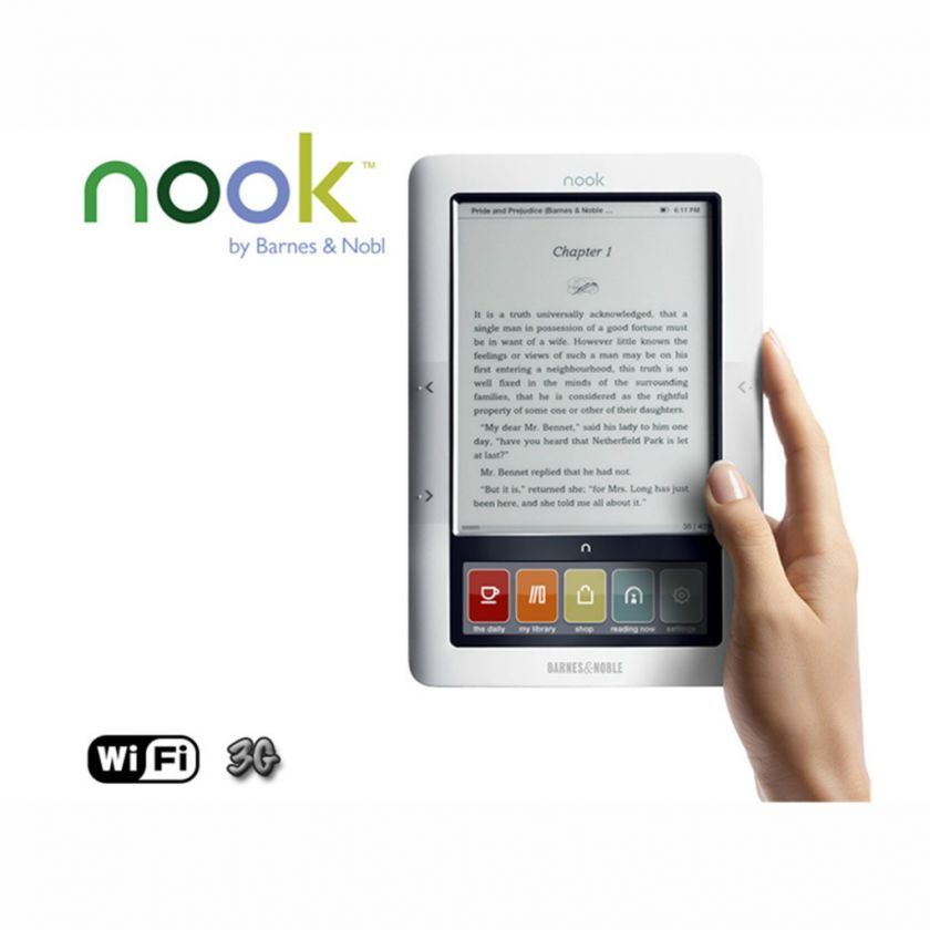  B & N Nook 3G Wi Fi eBook Reader + Warranty  