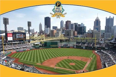 BASEBALL POSTER ~ PITTSBURGH PIRATES PNC PARK Stadium  