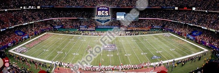 2008 BCS National Championship LSU vs Ohio State 12x36  