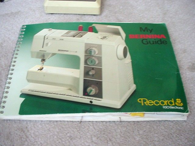 BERNINA 930 ELECTRONIC SEWING MACHINE W/CASE GUIDE & ACCESSORIES NR 