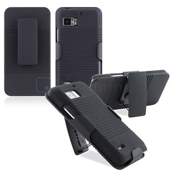 Case+Holster For Motorola Droid Bionic Cover Black Belt Clip Pouch 