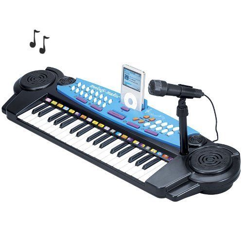 Kids Authority 37 Keys Standard Keyboard with Microphone   with ipod 