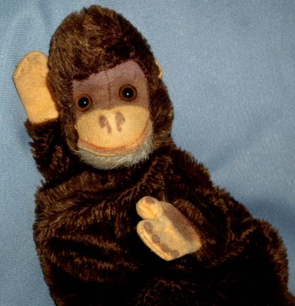 Early hand puppet Monkey Chimpanzee in great condition  