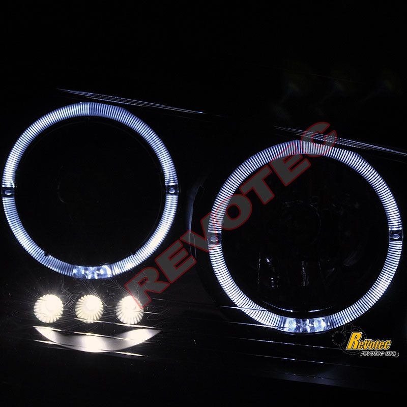   SE SXT R/T SRT8 HALO PROJECTOR HEADLIGHTS & LED TAIL LIGHTS BLK  