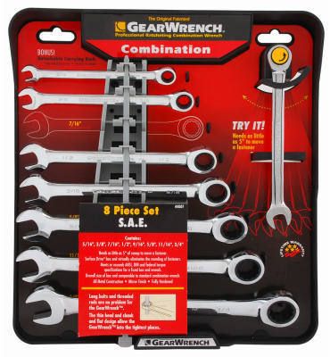   Standard Ratcheting Metric Combination Wrench Set 009326851006  