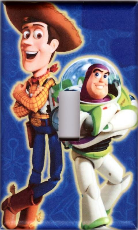 Woody & Buzz Lightyear Single Light Switch Plate Cover  
