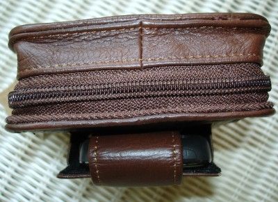 BROWN LEATHER CONCEALED HOLSTER PACK for DERRINGER  