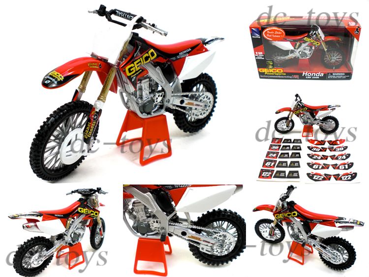 New Ray Geico Honda CRF 250R CRF250R Dirt Bike 112 Red  