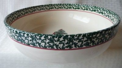 Furio Fuo5 Sponge Christmas Tree Round Serving Bowl  