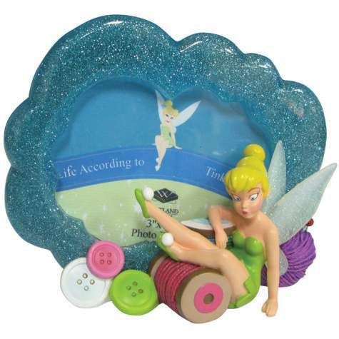 Disney Tinker Bell Pixie Photo Frame Statue Figurine MIB  