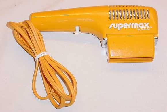 VINTAGE EAMES ERA MOD ORANGE SUPERMAX HAIR DRYER  