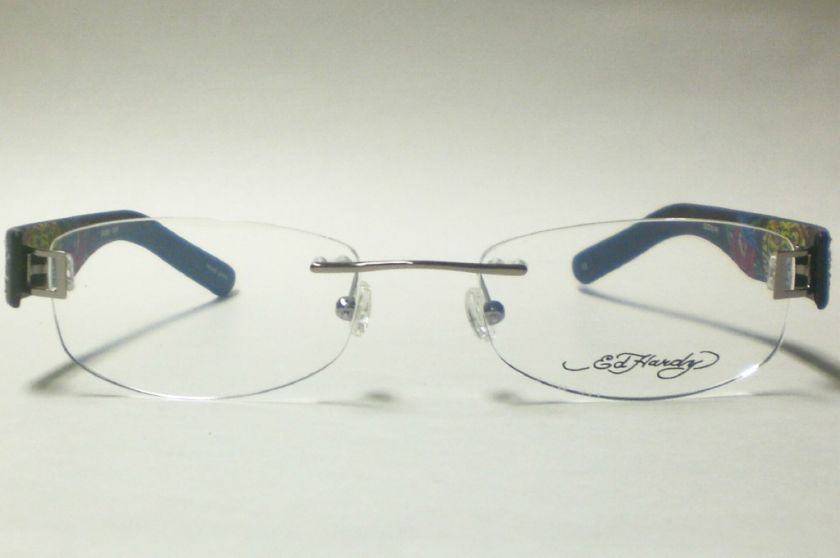 ED HARDY EHL 806 GUNMETAL EHS806 NEW EYEGLASSES EHS  