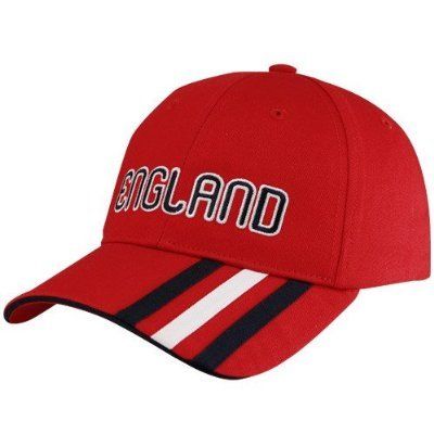 England Red 2010 World Cup 3 Stripe Adjustable Hat  