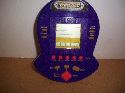 HANDHELD GAME, YAHTZEE, YAHTZEE JACKPOT, HASBRO, COLLECTIBLE,   2 in 1 