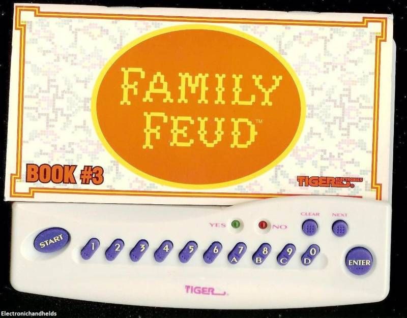 FAMILY FEUD electronic handheld game by Tiger. Game has been tested 