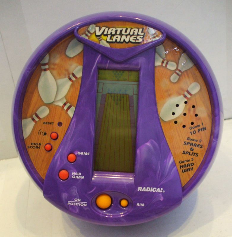 HandHeld Game  Virtual Lanes Bowling Radica 1998  