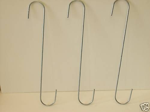 Orchid Pot Hangers Set of 3 S Hooks Supplies 12 inch  