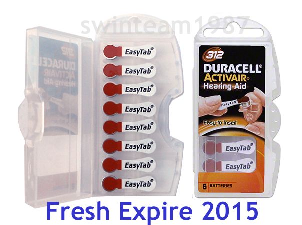 Duracell Activair 312 Hearing Aid Battery 40 pcs Expire 2015 Super 