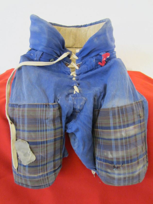 VINTAGE, CHILDS HOCKEY, PROTECTIVE PADDED GOALIE PANTS  