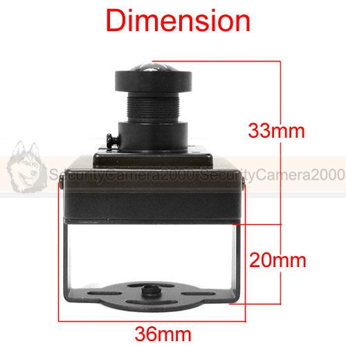   DSP SONY CCD Camera, MIC Wide View 2.1mm Lens, 650TVL High Resolution