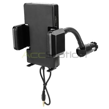   FM Transmitter w/Mic Car Charger+USB Cable For HTC MyTouch 4G  