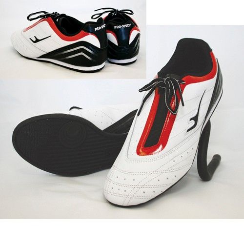 KOREAN BRAND PRO SPECS TAEKWONDO MARTIAL ARTS KARATE KICK SHOES White 