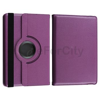   360 Rotating Leather Case+USB+2 Chargers+SP For Kindle Fire  